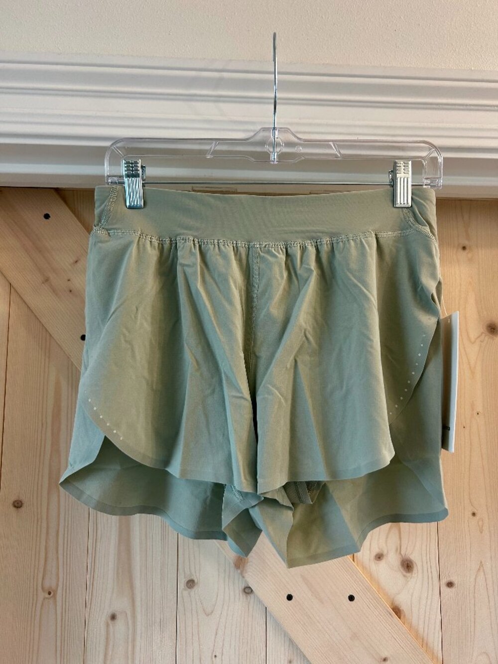 Lululemon Fast & Free Shorts Fog Green